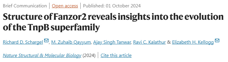 Fanzor2的結(jié)構(gòu)揭示了TnpB超家族進(jìn)化的見(jiàn)解
Fanzor2的結(jié)構(gòu)揭示了TnpB超家族進(jìn)化的見(jiàn)解