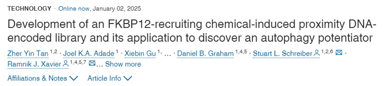 FKBP12招募化學誘導鄰近DNA編碼文庫的開發(fā)及其在自噬增強劑中的應用