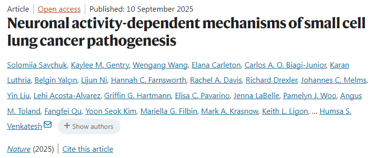 神經(jīng)元活動(dòng)依賴性的小細(xì)胞肺癌發(fā)病機(jī)制 神經(jīng)元活動(dòng)依賴性的小細(xì)胞肺癌發(fā)病機(jī)制