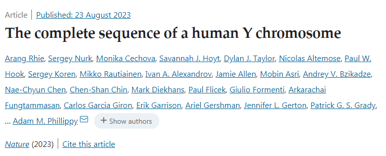 Y染色體的基因組區(qū)域終于被完全測(cè)序 Y染色體的基因組區(qū)域終于被完全測(cè)序