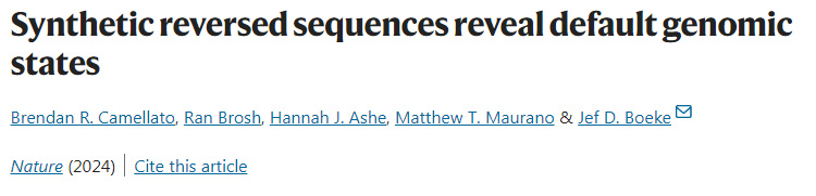 反向合成序列揭示默認的基因組狀態(tài) 反向合成序列揭示默認的基因組狀態(tài)