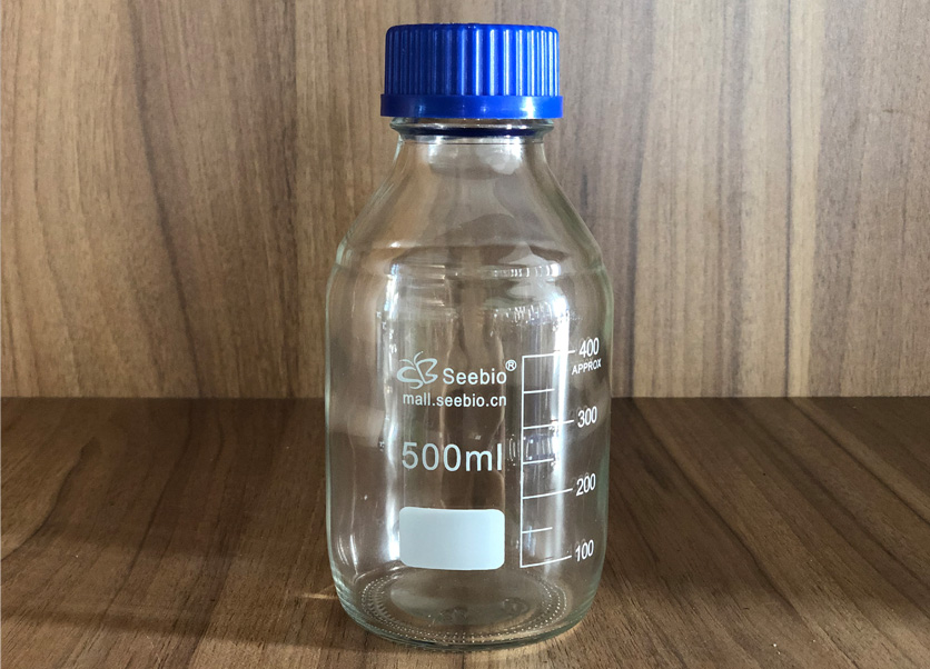 藍蓋試劑瓶，透明，500ml