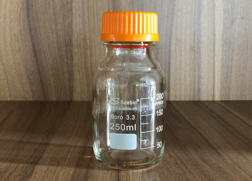 黃蓋試劑瓶，透明，250ml